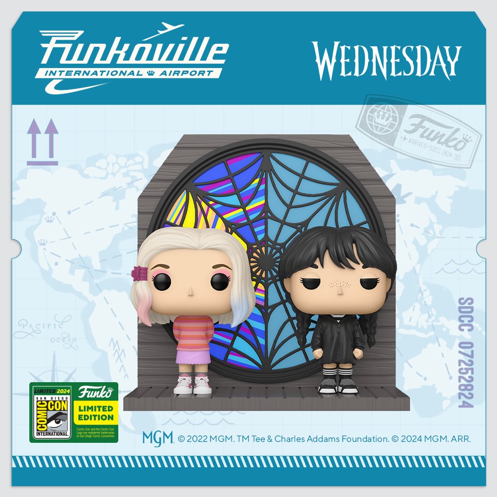 FUNKO 2024 Summer Convention Limited Edition- The Addams Family - Wednesday & Enid