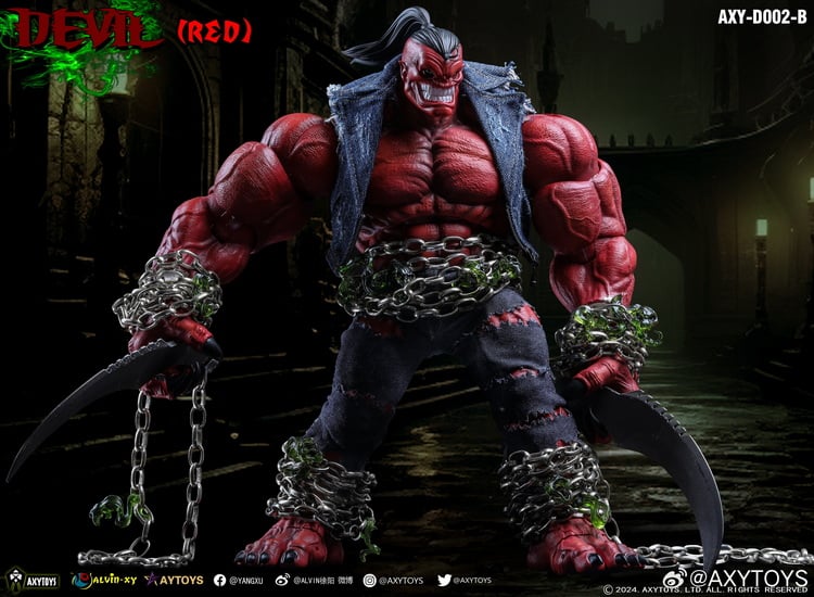 Axytoys AXY-D002-B Devil Red Deluxe Version Action Action Figure