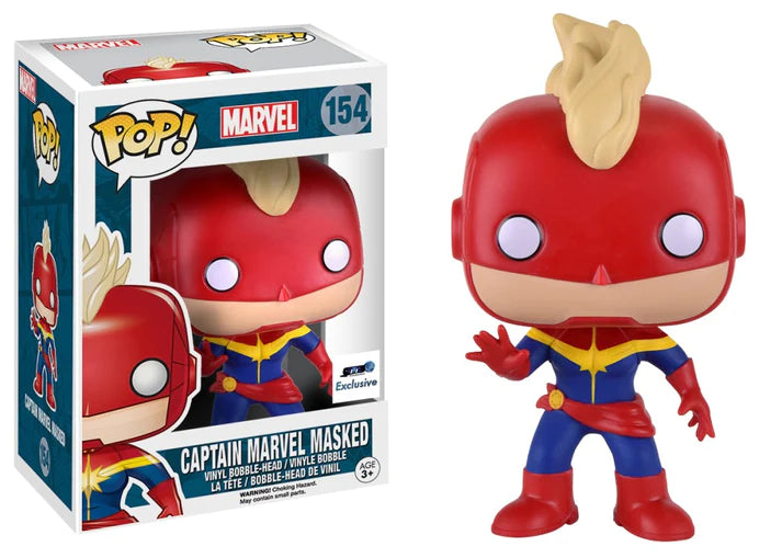 The Avengers - Captain Marvel Masked Pop! Vinyl