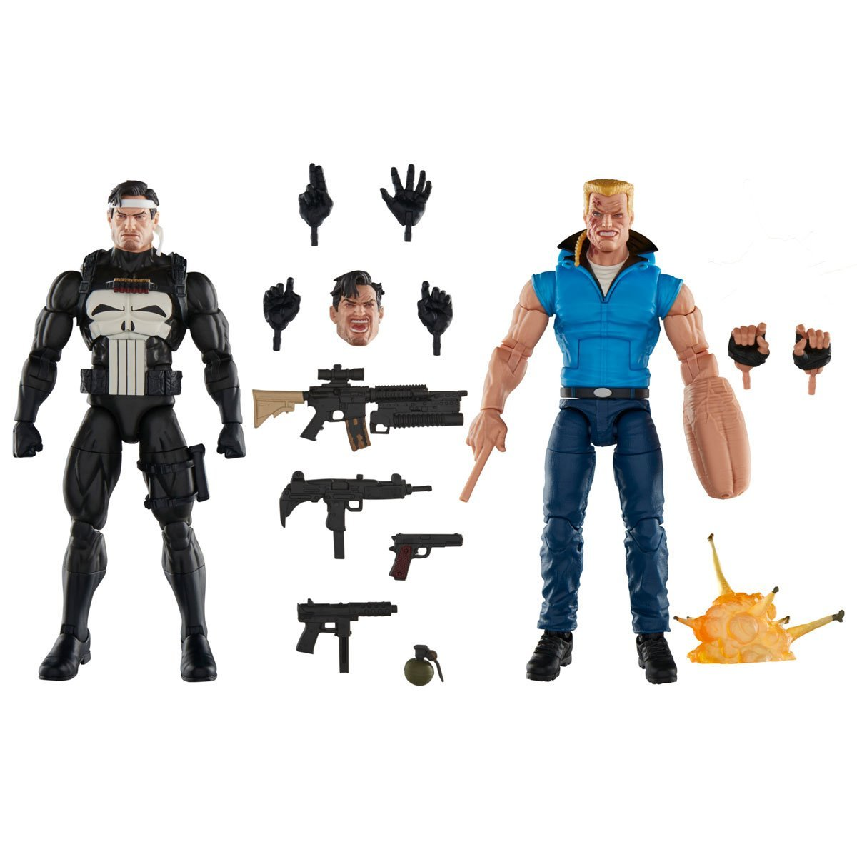 Batch 3 - The Punisher War Journal - Punisher and Bushwacker Marvel Legends 6" Scale Action Figure 2-Pack