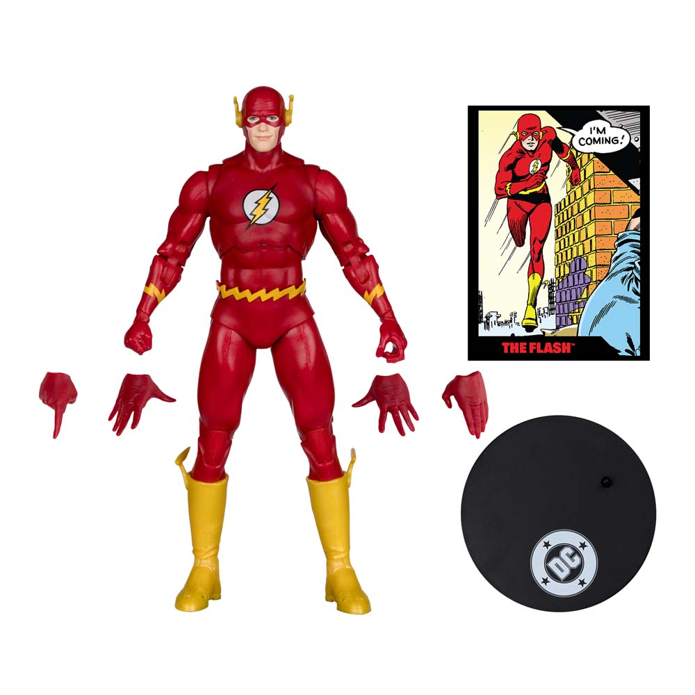 DC Comics - DC Multiverse The Flash Barry Allen (The Flash #123) 7" Action Figure with Comic