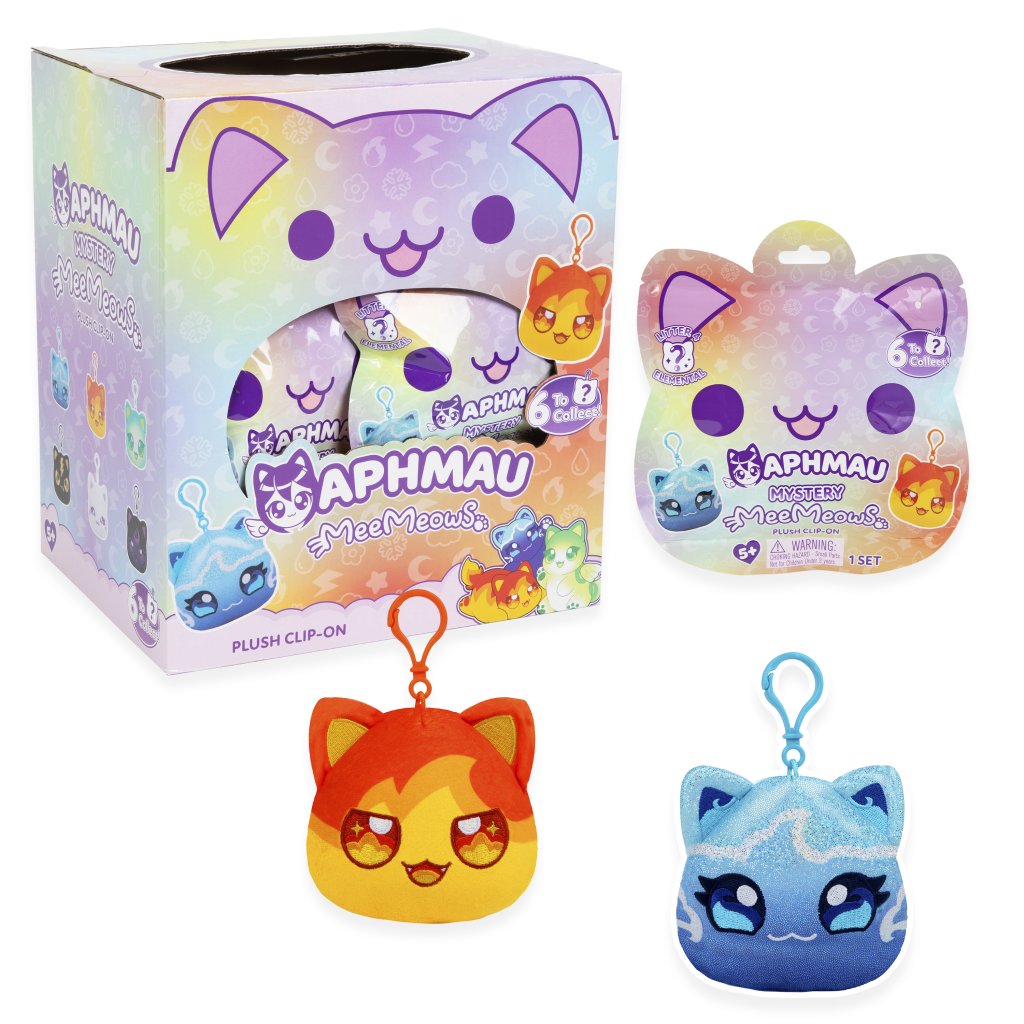 Aphmau Mystery MeeMeow Catface Plush Clip-Ons - Series 4 Assortment