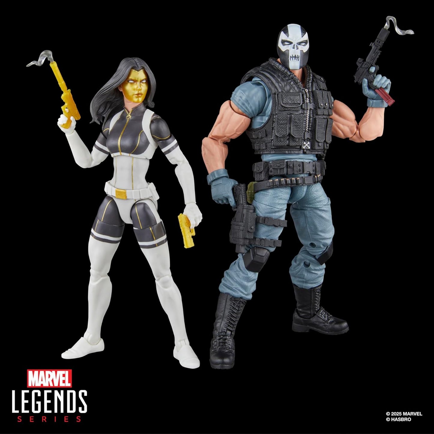 Marvel Legends Series Madame Masque and Crossbones, 2 Marvel Super-Villains Comics Collectible 6-Inch Action Figures