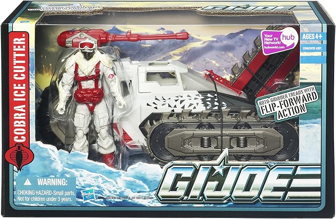 GI Joe Alpha Vehicle Cobra Ice Cut With Snow Serpent