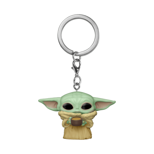 Star Wars: The Mandalorian - The Child with Cup Pocket Pop! Keychain