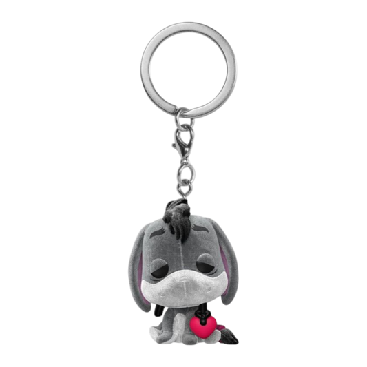 Winnie the Pooh - Eeyore with Heart Flocked US Exclusive Pop! Keychain