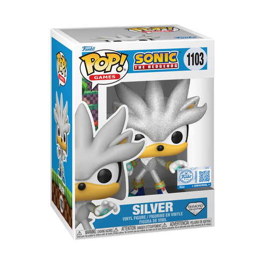 Sonic The Hedgehog - Silver US Exclusive Diamond Glitter Pop! Vinyl