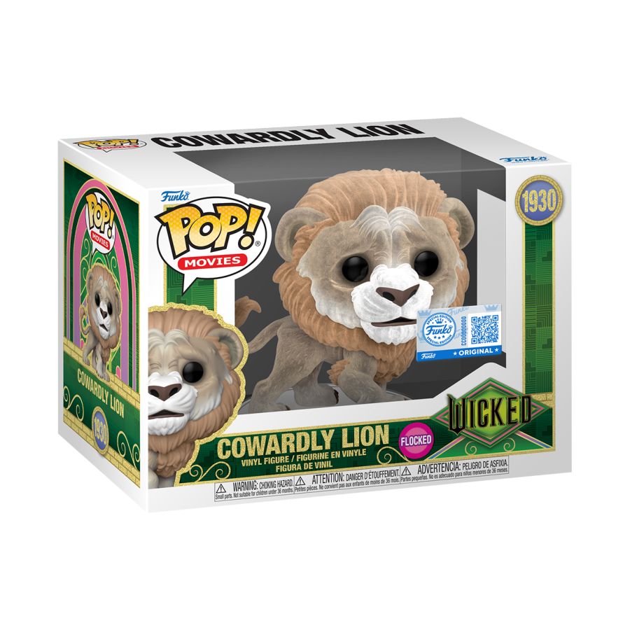 Wicked (2025) - Cowardly Lion US Exlcusive Flocked Pop! Vinyl