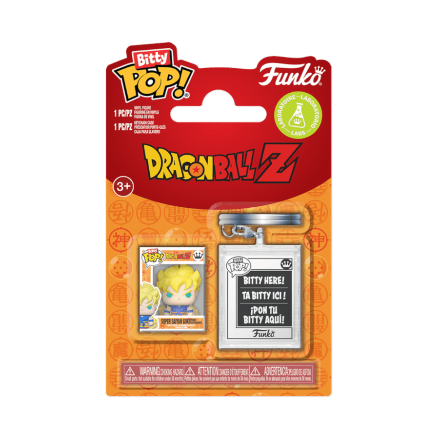 Dragon Ball Z – Super Saiyan Goku (First Appearance) Bitty Pop! with Keychain Case