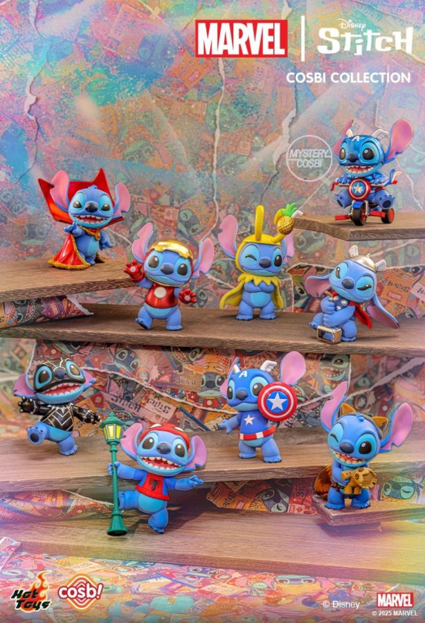 Marvel Comics - Stitch as Marvel Characters Cosbi Collection (Display of 8) Assortment