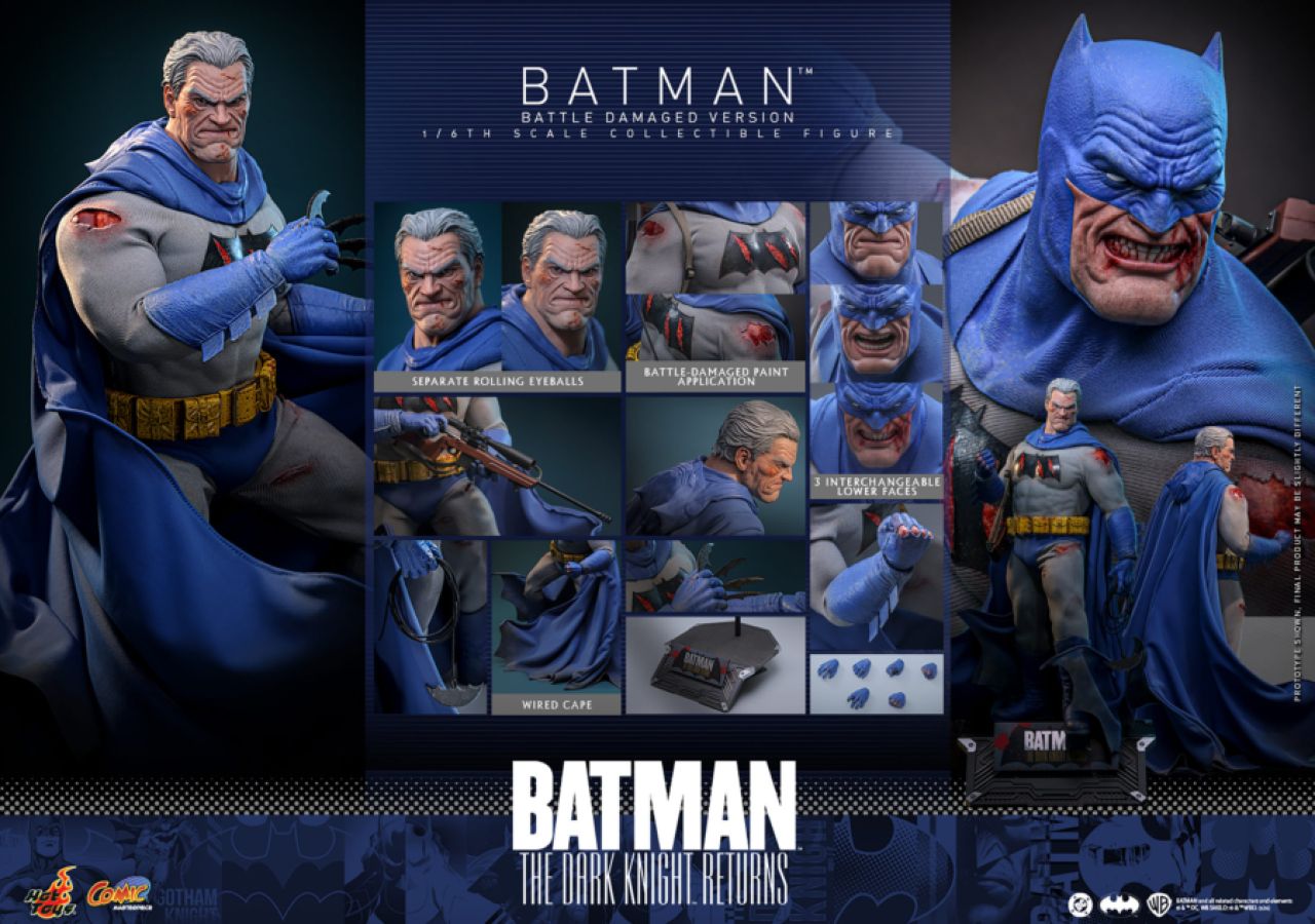 **Pre-order** Batman: The Dark Knight Returns - Batman (Battle Damaged) 1:6 Scale Collectible Action Figure
