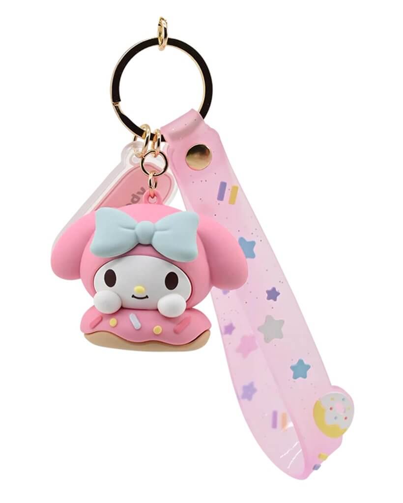 HELLO KITTY - Keychain w/hand strap - Donuts PDQ- Assortment