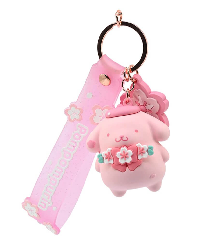 HELLO KITTY - Keychain w/hand strap - Sakura PDQ- Assorted