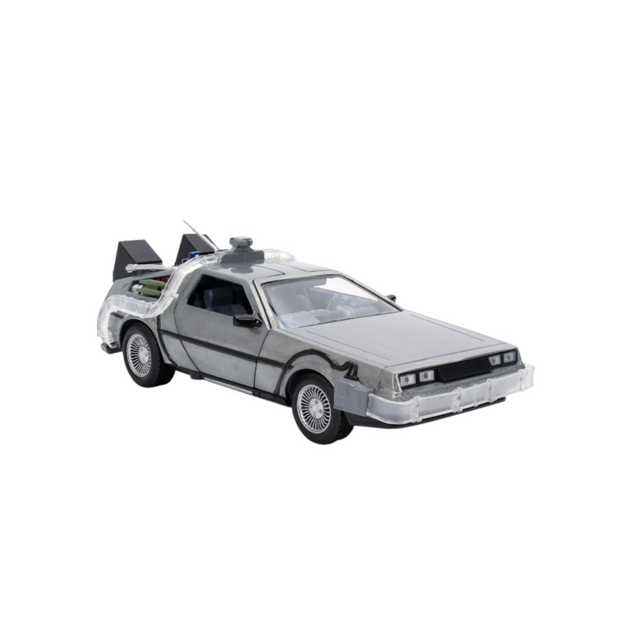 Back to the Future - Delorean 1:24 Scale Vehicle with Truck Box (SDCC Exclusive)