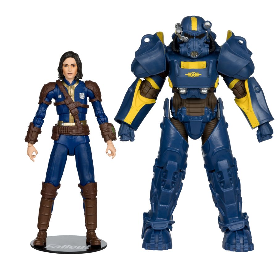 Fallout 4 - T- 60 Vault Tec & Sole Survivor 7" Action Figure 2-Pack
