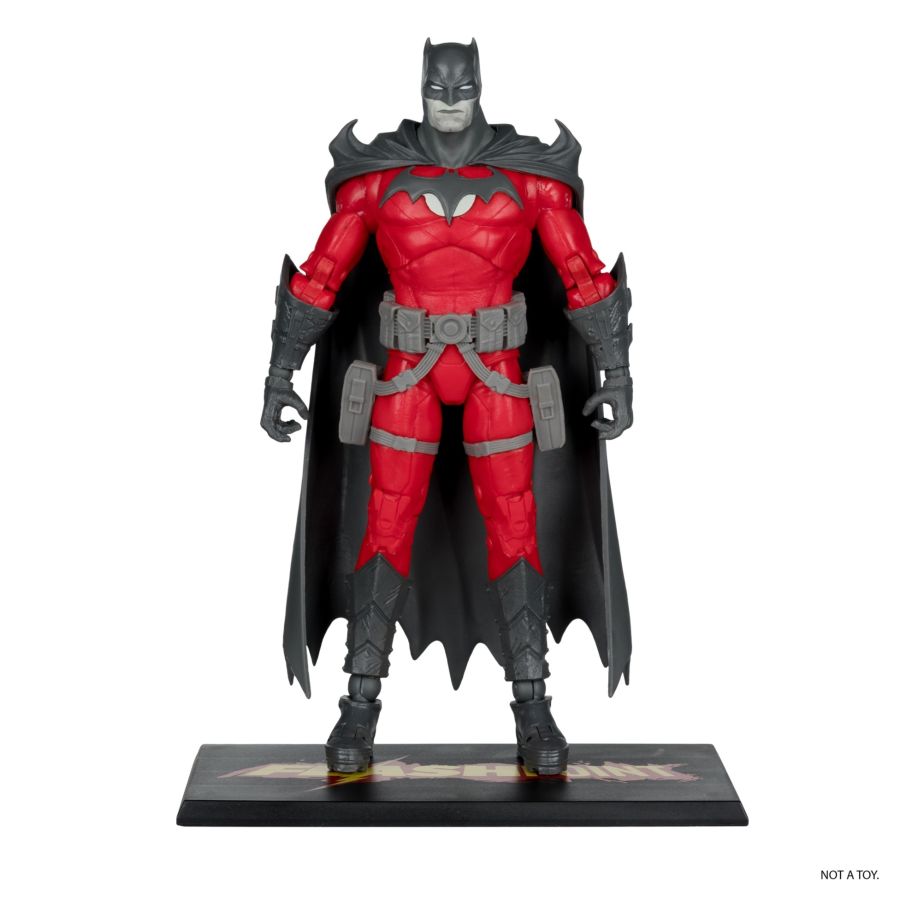 DC Multiverse - Batman Flashpoint Black & White with Accent (Gold Label) 7" Action Figure