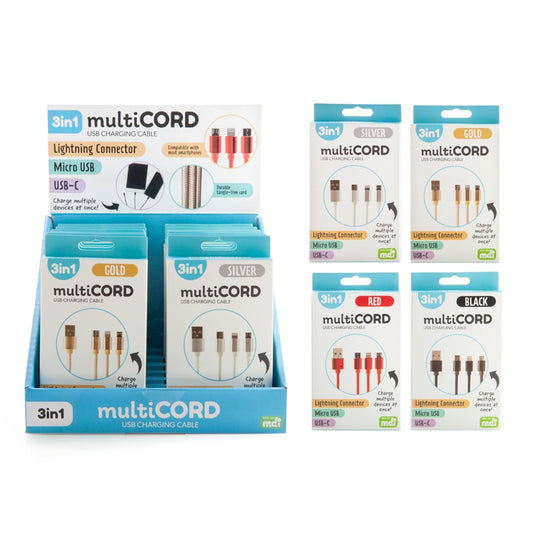 Multicord 3-in-1 Charging Cable