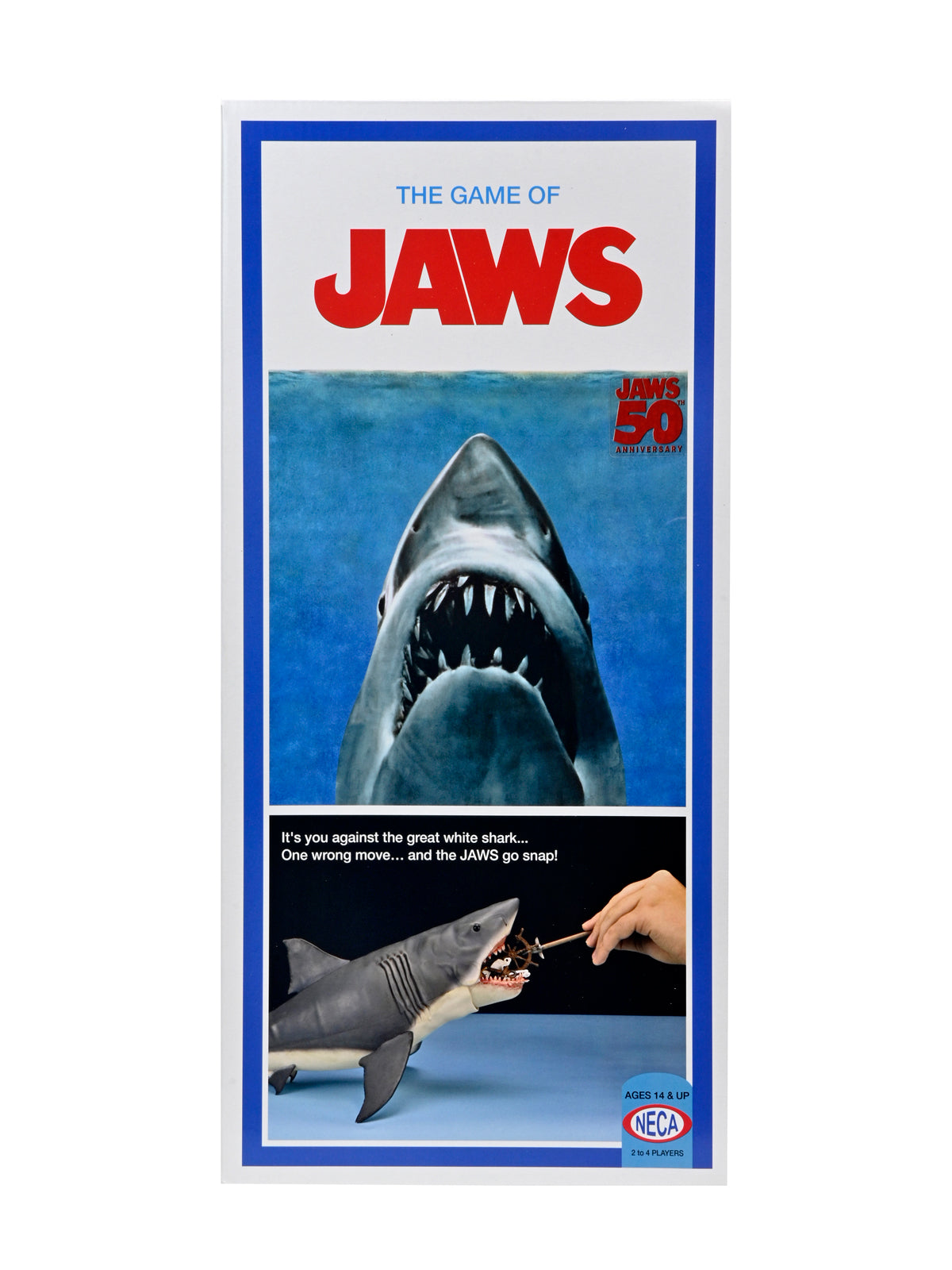 JAWS 15″ HEAD TO TAIL ACTION FIGURE “THE GAME OF JAWS” 50TH ANNIVERSARY