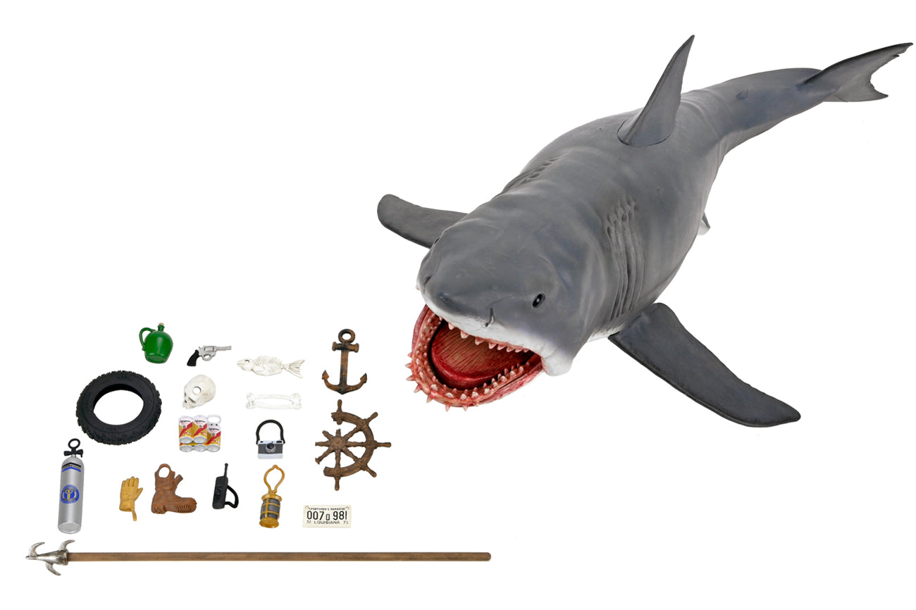 JAWS 15″ HEAD TO TAIL ACTION FIGURE “THE GAME OF JAWS” 50TH ANNIVERSARY