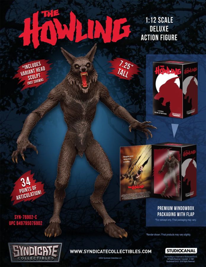 The Howling - Werewolf 1:12 Deluxe Figure