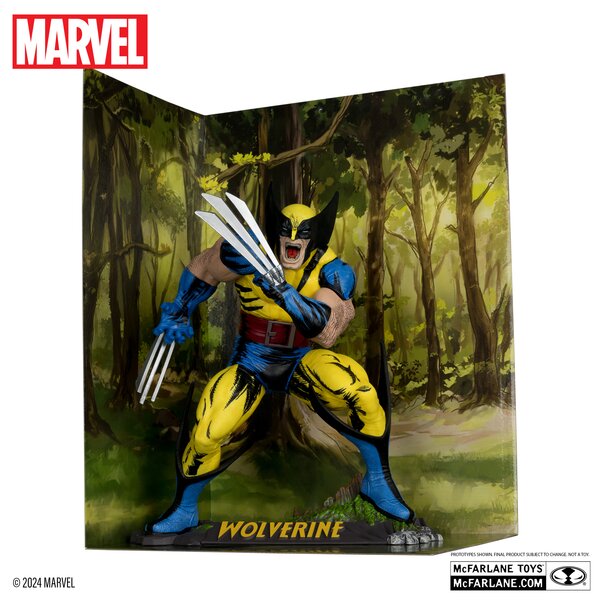 Wolverine 1:6th Scale Collectible with Scene (The Incredible Hulk #340) (Platinum Edition)