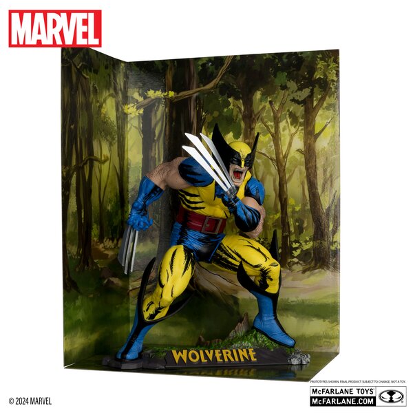 Wolverine 1:6th Scale Collectible with Scene (The Incredible Hulk #340) (Platinum Edition)