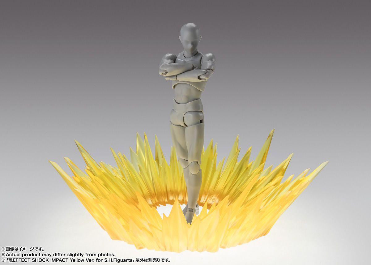 Bandai Tamashii Effect Shock Impact Yellow Ver. For S.H.Figuarts Action Figure