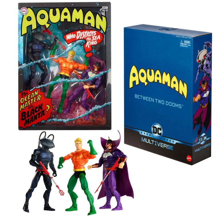 DC Comics Multiverse Aquaman Between Two Dooms SDCC 2018 Exclusive Three-Pack
