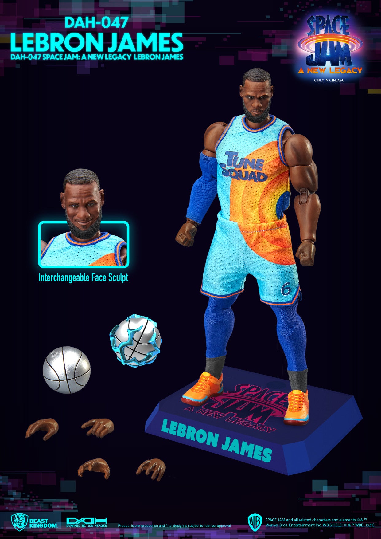 Beast Kingdom Dynamic Action Heroes Space Jam A New Legacy LeBron James