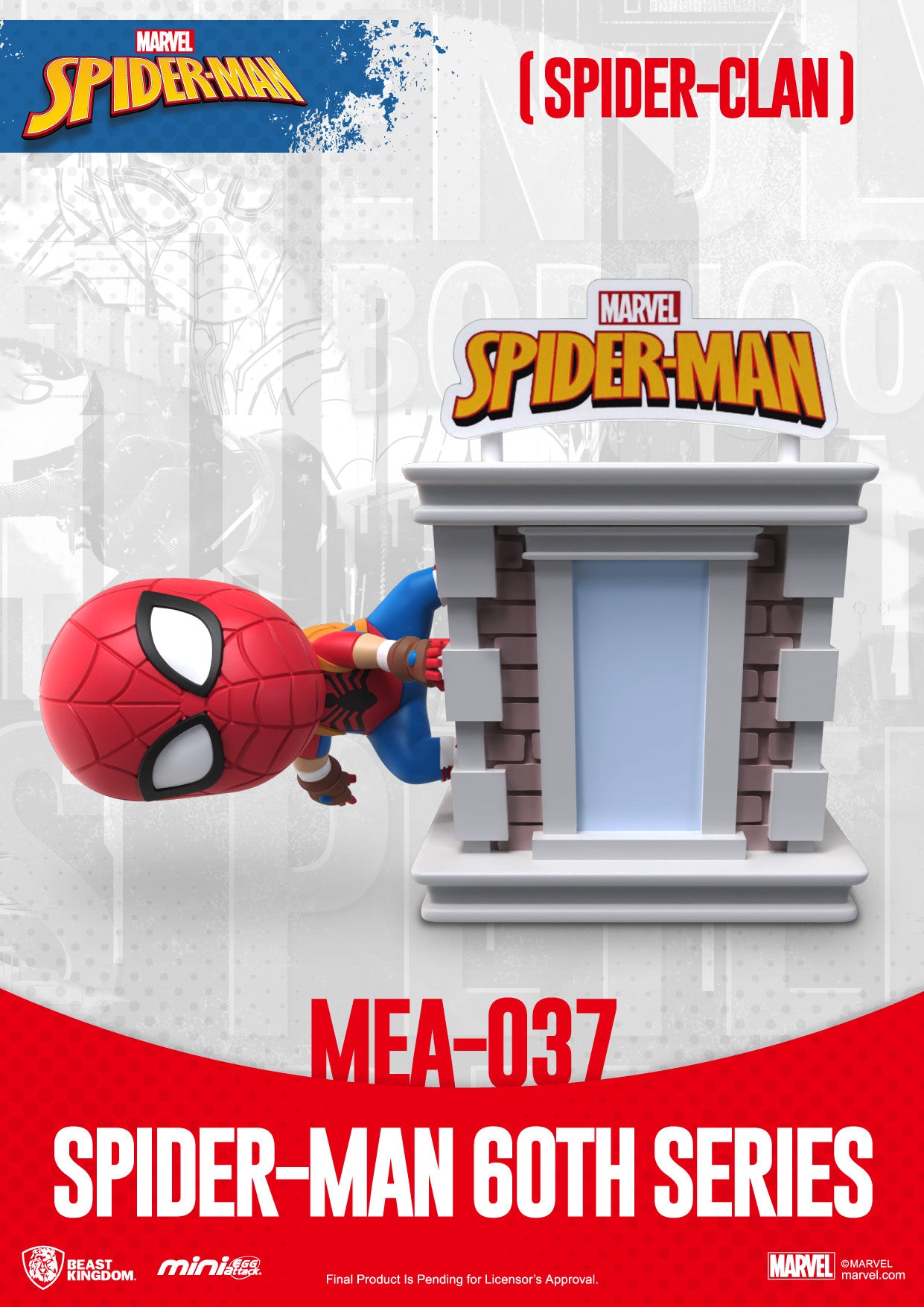 Beast Kingdom Mini Egg Attack Spider-Man 60th Anniversary Series Bright Box Set (6 in the Assortment)