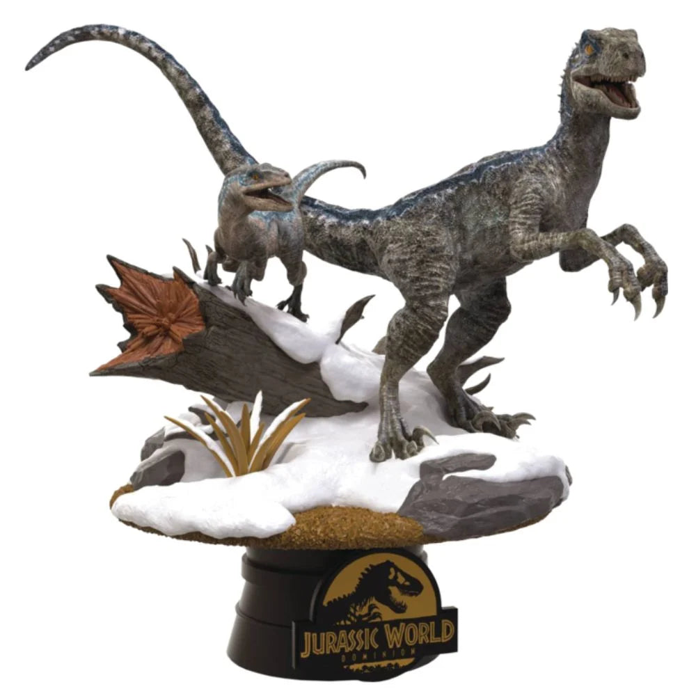 Beast Kingdom D Stage Jurassic World Dominion Blue & Beta 5" Statue