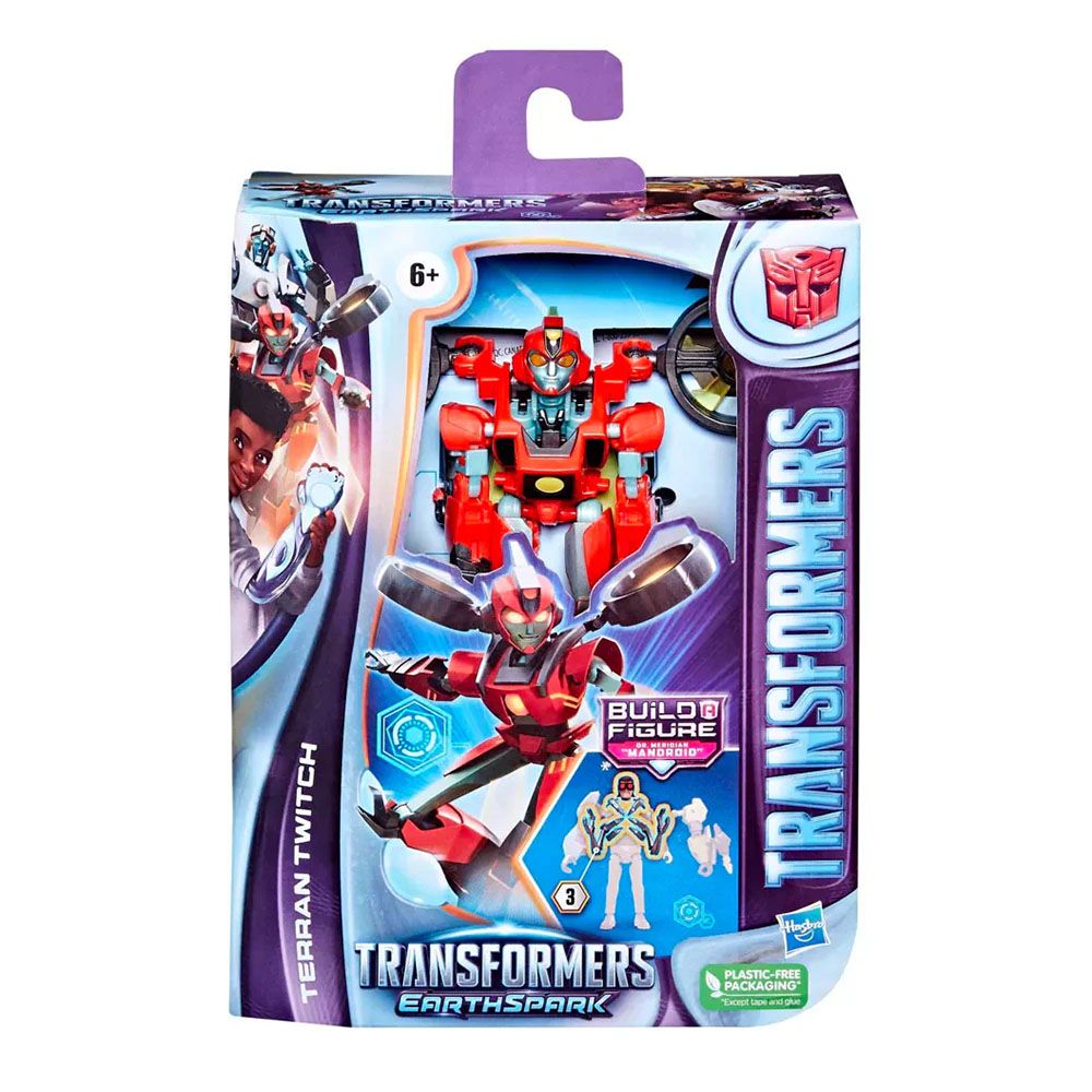 Transformers Earthspark Deluxe Class Terrain Twitch Action Figure