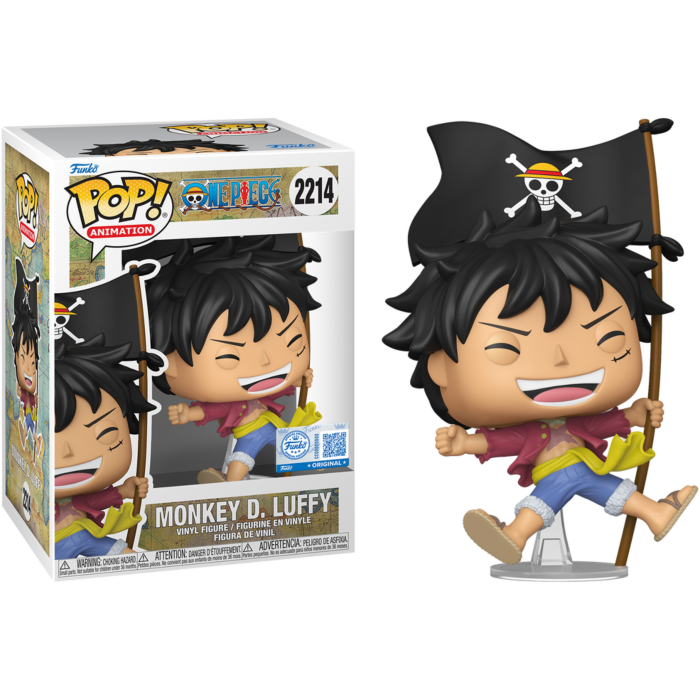 One Piece - Luffy w/Flag Pop! RS