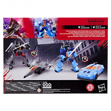 Transformers Studio Series Deluxe Class: Transformers: Devastation - Ground Soldier & Elite Seeker (MTME Collection)