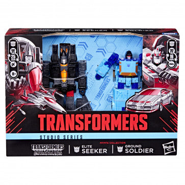 Transformers Studio Series Deluxe Class: Transformers: Devastation - Ground Soldier & Elite Seeker (MTME Collection)