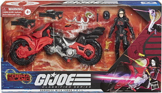 GI JOE CS THEMED BARONESS WITH COBRA COIL