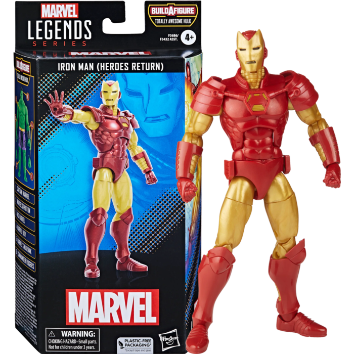 Iron Man - Iron Man (Heroes Return) Marvel Legends 6" Scale Action Figure (Totally Awesome Hulk Build-A-Figure)