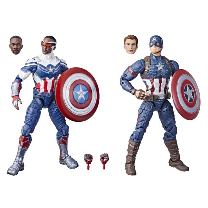 The Falcon and the Winter Soldier - Captain America: Sam Wilson & Steve Rogers Marvel Legends 6” Scale Action Figure 2-Pack