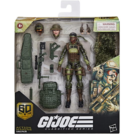 G.I. Joe - Action Marine Sniper 60th Anniversary Classified Series Deluxe 6" Scale Action Figure