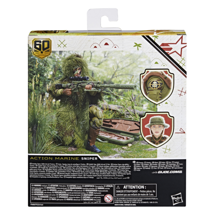 G.I. Joe - Action Marine Sniper 60th Anniversary Classified Series Deluxe 6" Scale Action Figure