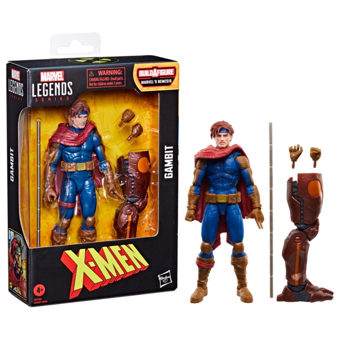 X-Men - Gambit (Age of Apocalypse) Marvel Legends 6" Scale Action Figure (Nemesis Build-A-Figure)