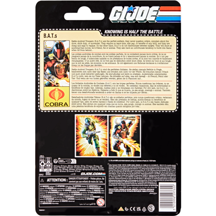 G.I. Joe - B.A.T. (Battle Android Trooper) Classified Series Retro Cardback 6" Scale Action Figure