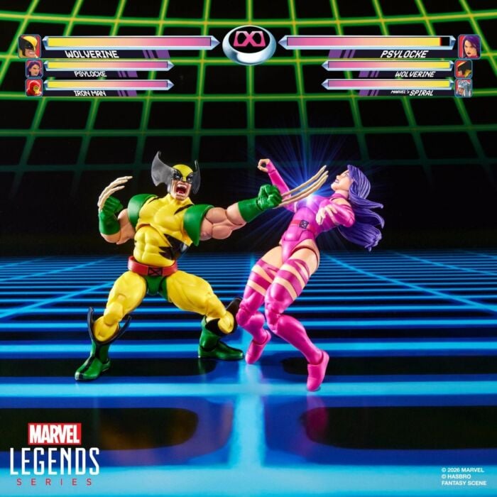 Marvel - Wolverine (Player 2) vs. Psylocke (Player 2) Gamerverse Marvel Legends 6" Scale Action Figure 2-Pack