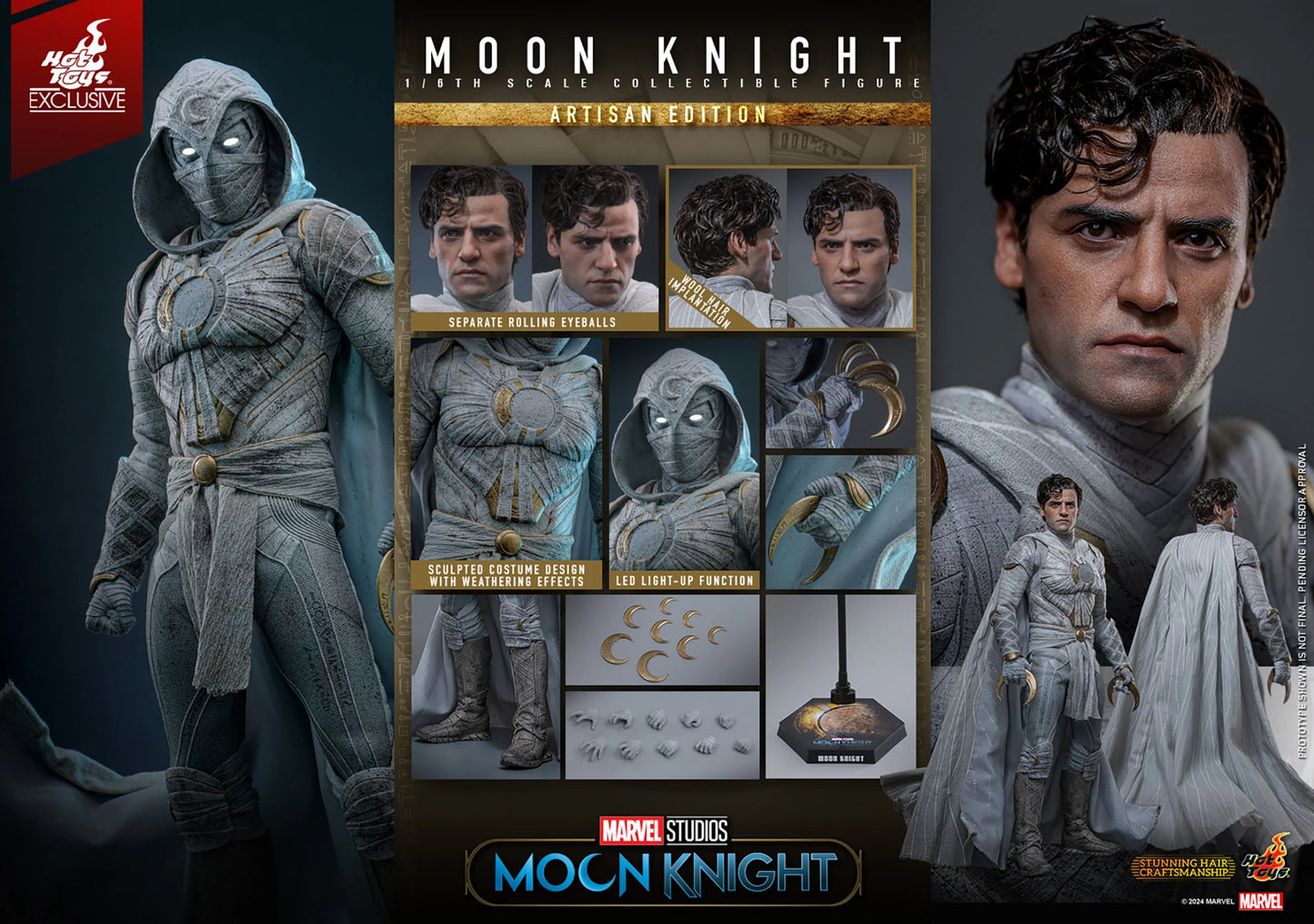 Hot Toys Moon Knight (TV) – Moon Knight (Artisan Edition) TMS140AE 1/6 Action Figure