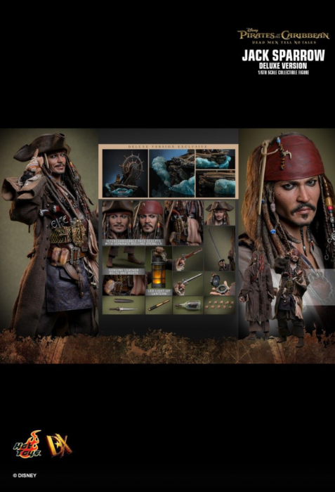 Pirates of the Caribbean: Dead Men Tell No Tales - Jack Sparrow Deluxe 1/6th Scale Hot Toys Action Figure