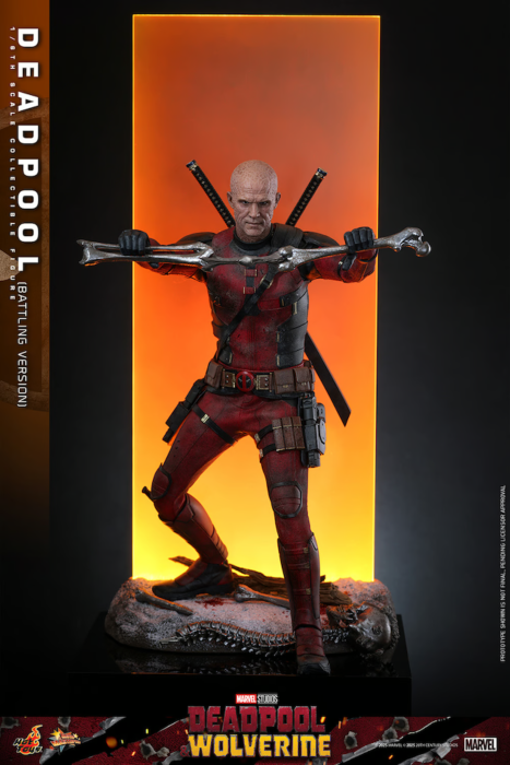 Deadpool & Wolverine (2024) - Deadpool (Battling Version) 1/6th Scale Hot Toys Action Figure **Pre-order**