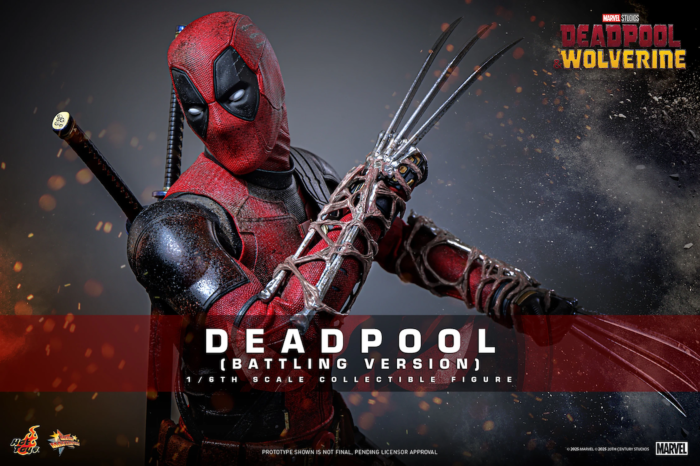 Deadpool & Wolverine (2024) - Deadpool (Battling Version) 1/6th Scale Hot Toys Action Figure **Pre-order**