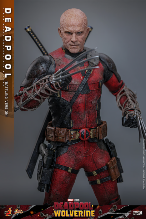 Deadpool & Wolverine (2024) - Deadpool (Battling Version) 1/6th Scale Hot Toys Action Figure **Pre-order**