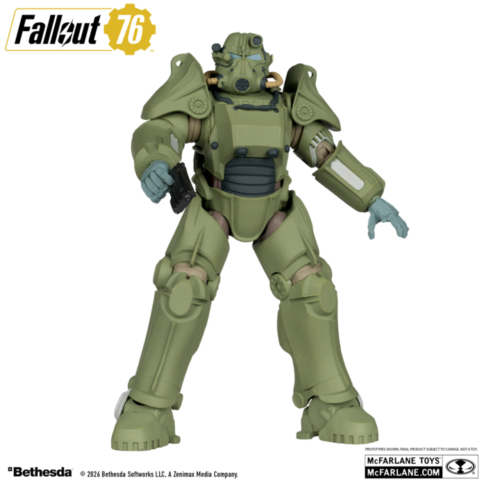 Fallout 76 - T-45 Military Armor McFarlane Gaming Edition Red Platinum Edition 7" Scale Action Figure