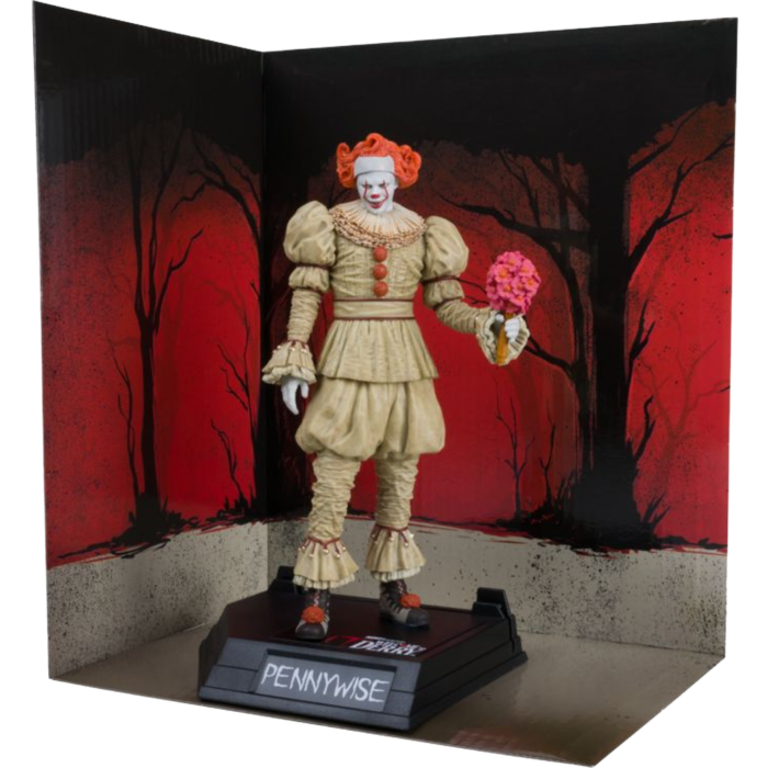 It: Welcome to Derry (2025) - Pennywise (Flashback) Movie Maniacs Gold Label 6" PVC Posed Figure